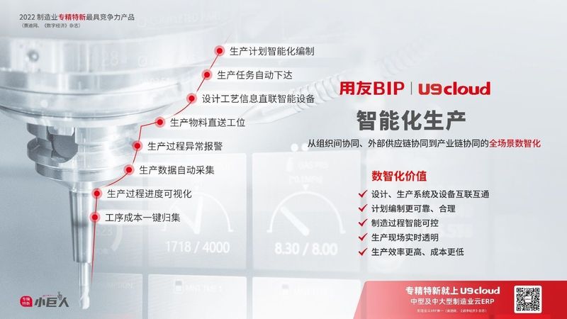 賦能“中國智造”，用友U9 cloud智能工廠建設